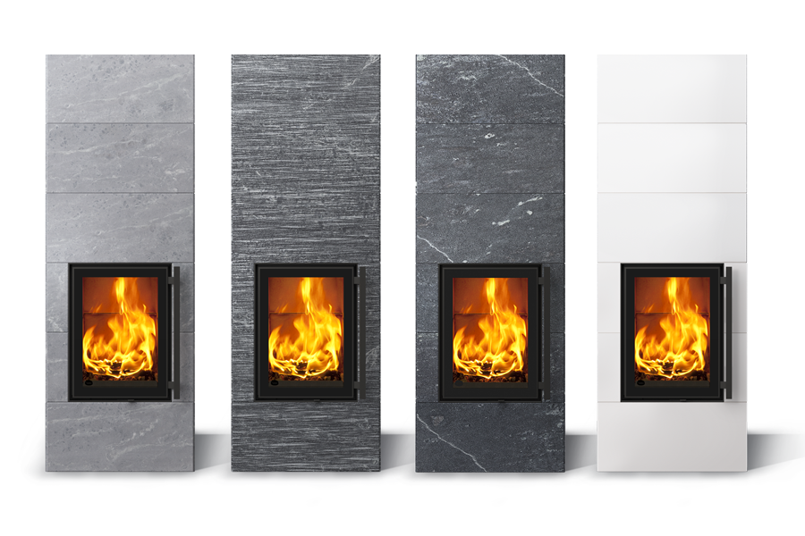 Koli S Classic_Grafia_Nobile_White pinnoilla 1800 mm korkeana | Tulikivi